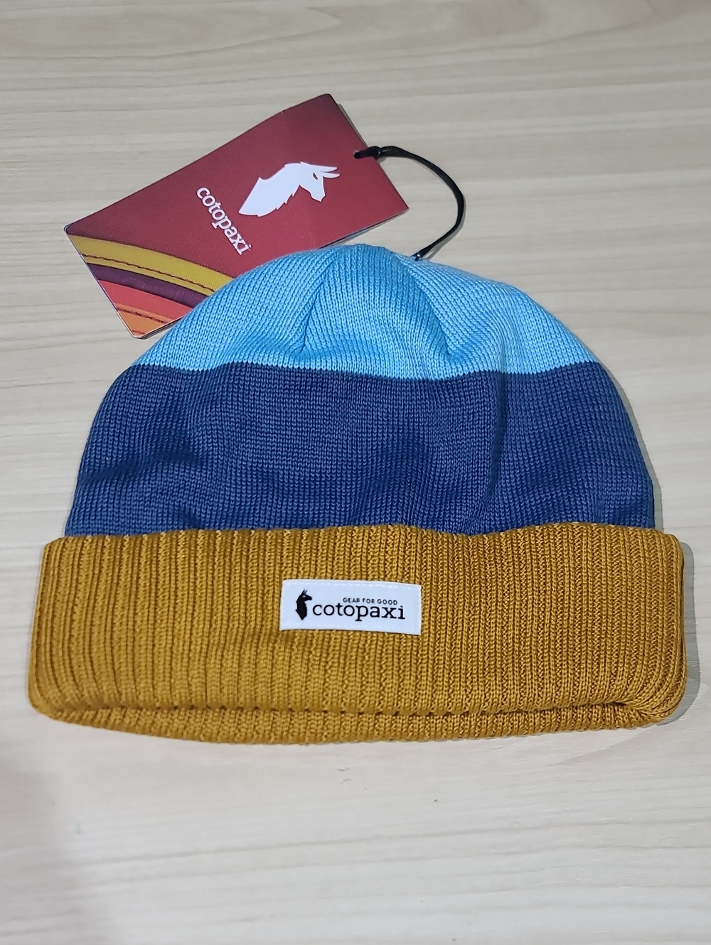 Cotopaxi Alto Beanie - Amber/Drizzle NWT